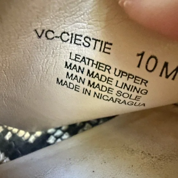 Vince Camuto Womens 10M Floral‎ Reptile Ciestie Cork Platform Heels - Picture 9 of 10